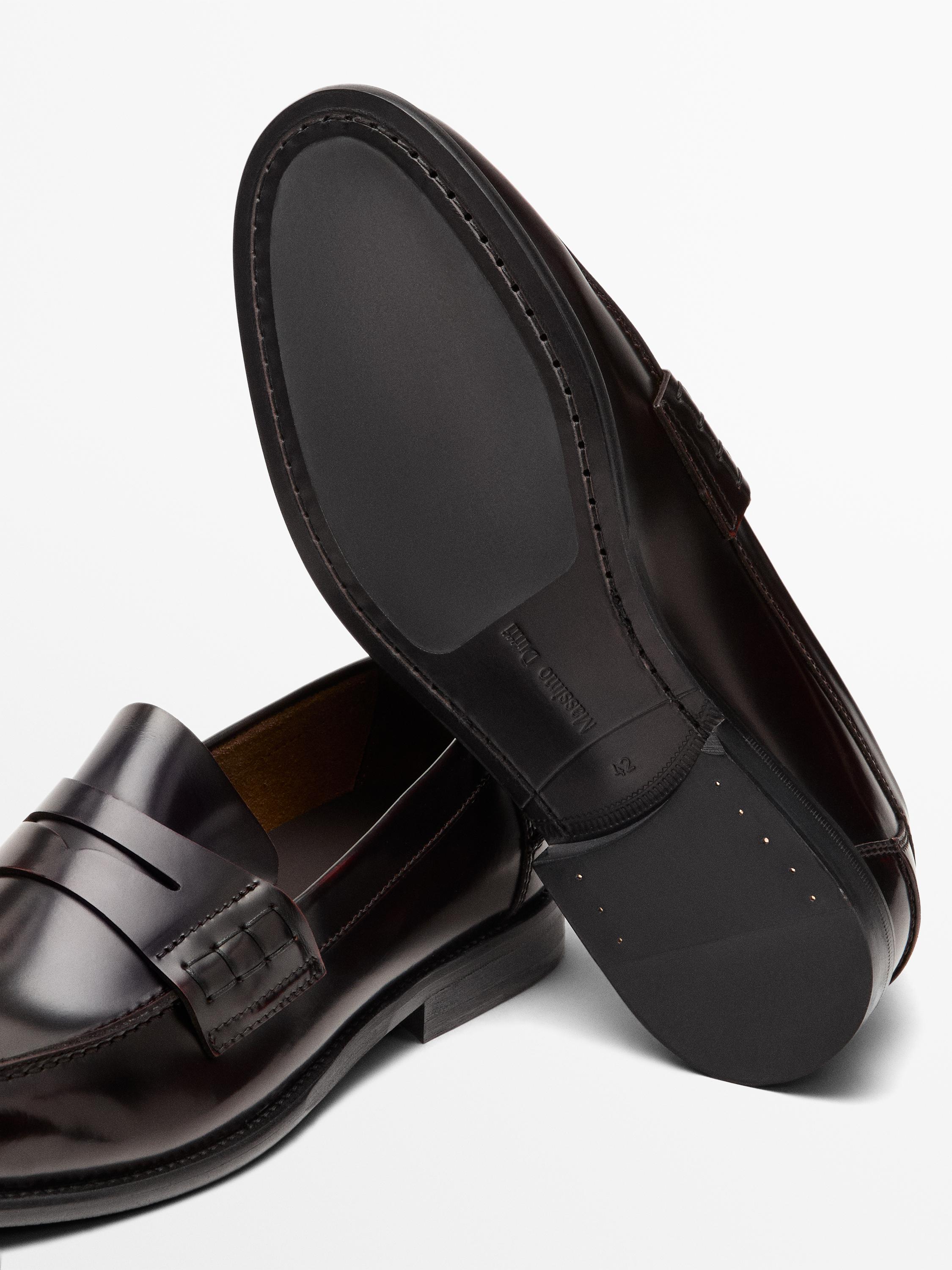 Mocassins cuir patte décorative